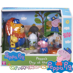 Peppa Pig Игрален комплект "Peppa's Day at The Zoo" с 3 фигурки 7170