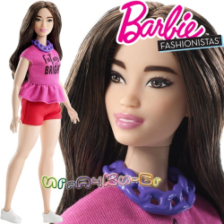 Barbie Fashionistas Кукла Барби Curvy with Long Dark Waves FJF58 Doll#98
