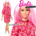 Barbie Fashionistas Кукла Барбие с дълга розова коса GHW65 Doll#151