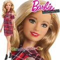 Barbie Fashionistas Кукла Барби Original with Red Plaid Dress GBK09 Doll#113