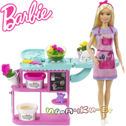 Barbie You Can Be Anything Игрален комплект Барби в магазин за цветя GTN58
