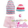 Barbie Дрехи за кукла Барби Roxy - Топ с къси панталони GRD44