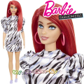Barbie Fashionistas Кукла Барби Red Hair GRB56 Doll #168