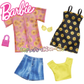 Barbie Дрехи за кукла Барби - двоен компклект Слънчогледи GWF04