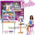 Barbie Self-Care Art Studio Кукла Барби в студио за рисуване HCM85