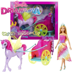 Barbie Dreamtopia Кукла Барби Принцеса с конче Пегас GJK53