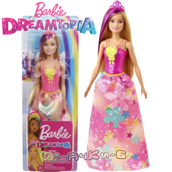 Barbie Dreamtopia Кукла принцеса с рокля на цветя GJK12
