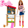 Barbie Careers Кукла Барби фермерка с кокошки FXP15