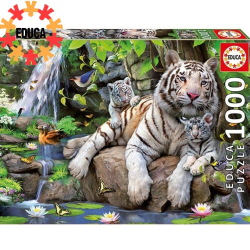 Educa Пъзел Бенгалски бели тигри 1000 елемента 14808