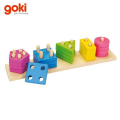 Goki - Дървена низанка 58927 форми и цветове 20бр.
