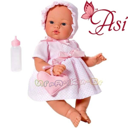 Asi Кукла бебе Коке с розова рокля и чантичка 0403530