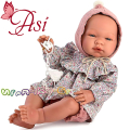 Asi Кукла бебе Мария с рокля на цветя и шапка 43см. 0365960