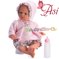 Asi Кукла бебе Коке с розово костюмче с качулка 36см. 0406430
