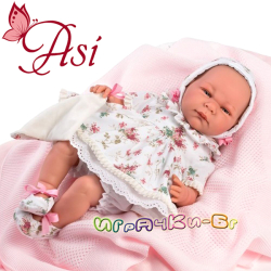 Asi Кукла бебе Оливия с рокля на цветя 46см. Limited Edition 0465380