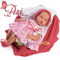 Asi Кукла бебе Гема с рокличка и шапка 46см. Limited Edition 0475800