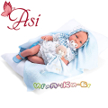 Asi Кукла бебе Рената с рокличка и шапка на цветя 46см. Limited Edition 047650