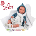 Asi Real Reborn Кукла бебе Бруно с жилетка и шалче 46см. Limited Edition 04958