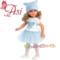 Asi Кукла Сабрина с бяла тениска и синя поличка 0515510
