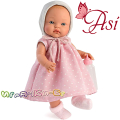 Asi Кукла-бебе Алекс с розова рокля на бели точици 0526050