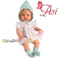 Asi Кукла-бебе Алекс с бяло боди с бродерия 0526080