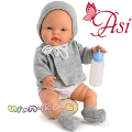 Asi Кукла-бебе Алекс с жилетка и качулка 0526090