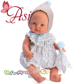  Asi Кукла-бебе Алекс с боди на цветя и шапка 0526560