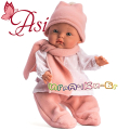 Asi Кукла-бебе Алекс с розови ританки, шалче и шапка 0526860