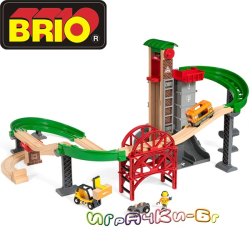 Brio Игрален комплект Lift & Load Warehouse 33887