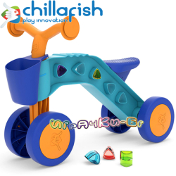Chillafish ItsiBitsi Колело за яздене с кошничка и блокчета Orange/Blue CPIB02L