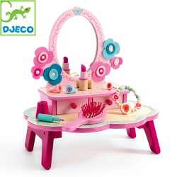 Djeco DJ06553 Детска дървена тоалетка за малките дами