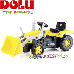 Dolu Детски трактор с педали и гребло Yellow 8051