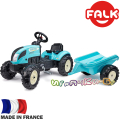 FALK Детски трактор с ремарке Kiddy Farm 2059L Blue