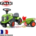 FALK Детски трактор с ремарке и аксесоари Class Green 212C