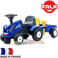 FALK Детски трактор с ремарке и аксесоари New Holland Blue 280C