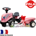 FALK Детски трактор с ремарке и аксесоари New Holland Pink 288C