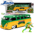 Jada Ninja Turtles Превозно средство - Бус с фигурка Леонардо 1962 VW 25328500