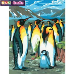 KSG - Рисуване по номера  - Пингвини