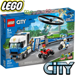2020 Lego City Полицейски превоз с хеликоптер 60244