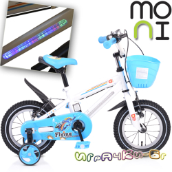 Moni Детски велосипед със светеща рамка 12" Blue 1290