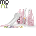 Moni Garden Пързалка с люлка и баскетболен кош Coco Pink WM19016