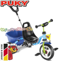 PUKY Детска триколка с родителски контрол CEETY Blue/Kiwi 2218
