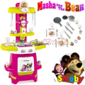 Smoby Детска кухня с 16 аксесоара Masha and the Bear 310700