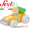 Sevi Дървена играчка състезателна кола Зайче 83038