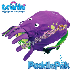 Trunki Детска раничка PaddlePak Октопод в лилаво
