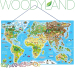 Woodyland Магнитна карта на света с игра 2в1 91290