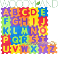 WoodyLand Мек пъзел за под "Английска азбука" 91628