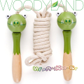Woodyland Въже за скачане с дървени дръжки Крокодил 91975
