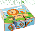 WoodyLand Дървени кубчета "Дивите животни" 93056
