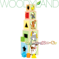 Woodyland Дървени кубчета сортер Животни 95005