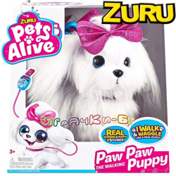 Zuru Pets Alive Интерактовно Кученце за разходка Lil' Paw Paw 9531